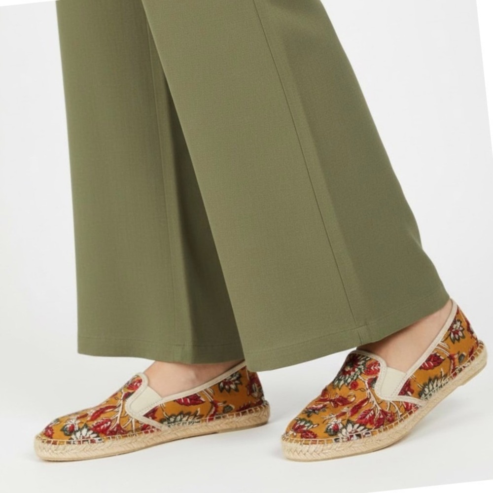 Sundance Toni Pons Valencia Espadrille Flats Floral Loafers Women's Size 40 US 9